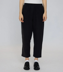 Damen Leinenhose - black