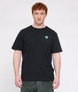 Chest Print T-Shirt - black