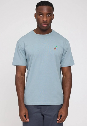 Chest Print T-Shirt - dove blue