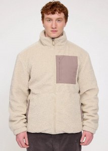 Padded Sherpa Jacket - nartural/grey brown