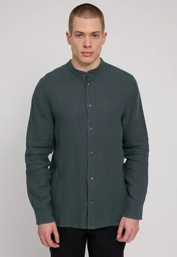 Leinenhemd Mit Stehkragen - bottle