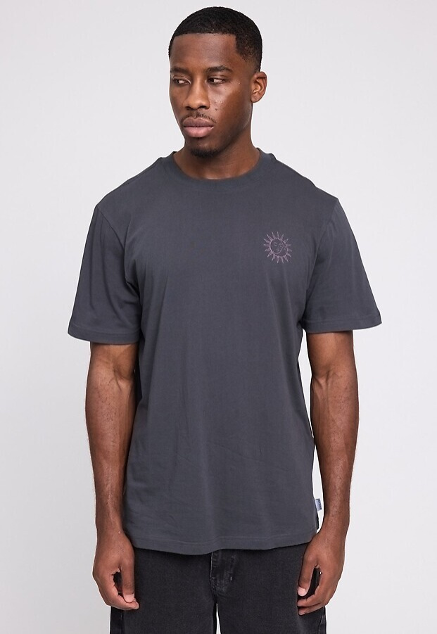 Chest Print T-Shirt - obsidian