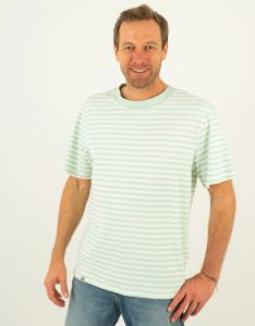 T-Shirt "Jesper" - green striped