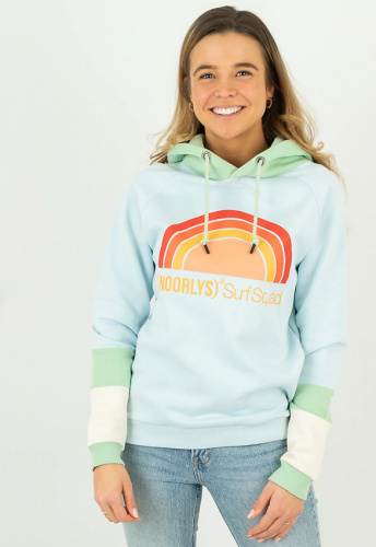 Hoodie "Tüütje" - blue/green/ivory