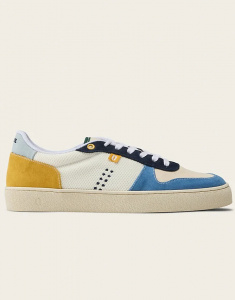 Odaje Sneaker "Arthur" (vegan) - blue ivory mustard