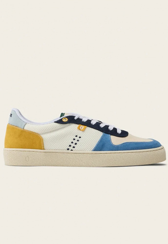 Odaje Sneaker "Arthur" (vegan) - blue ivory mustard