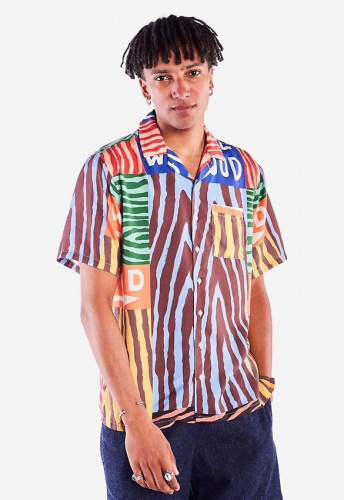 Kurzarm-Hemd "Aloha Firewood"