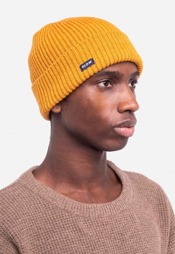 Woll-Beanie "Odyssee" - ocre