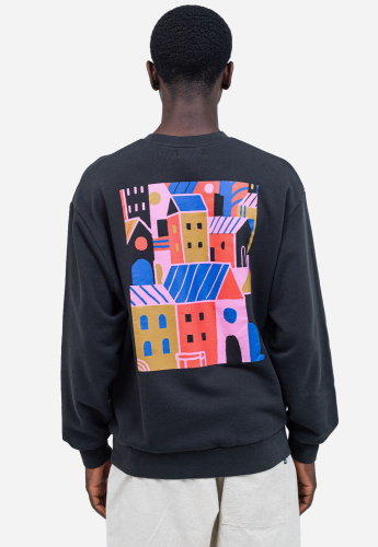 Sweatshirt "City" - schwarz