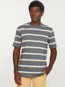 T-Shirt "Epazote Stripes" - dunkelgrau