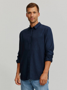 Hemd "Nutmeg" (Leinen) - navy