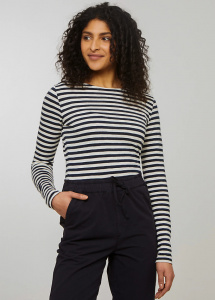 Longsleeve "Iris Stripes" - dark navy