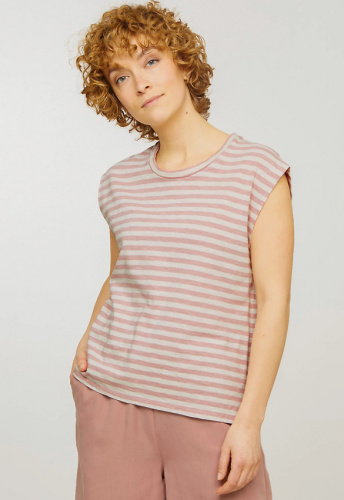 T-Shirt "Zinnia Stripes" - blush