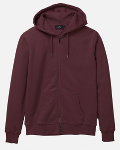 Sweatjacke "Birch" - dark plum