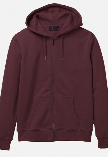 Sweatjacke "Birch" - dark plum