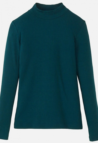 Longsleeve "Crassula" - deep lake blue