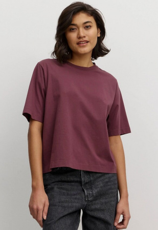T-Shirt "Azolla" - dark plum