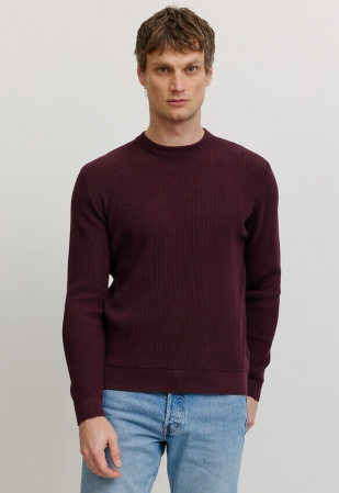 Strick-Pullover "Lupin" - dark plum