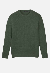 Round Neck Knit "Bacopa" - green