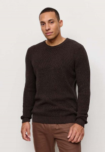 Round Neck Knit "Bacopa" - taupe