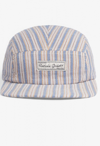 Rotholz "Gestreiftes 5-Panel Cap"