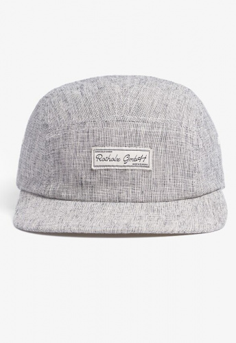 Rotholz "5-Panel Cap" (Leinen) - micro checked