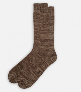 Nudie Socken "Rasmusson Rib" - brown melange