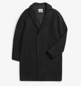 Rotholz Wollmantel "Formal Coat" - soft black