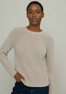 Knit Sweater "Fanny" - beige avena
