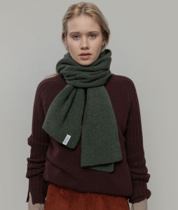 Cashmere Scarf "Federico" - green foresta