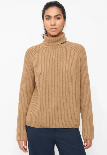 Givn Woll-Strickpullover "Cassia" - camel beige