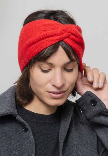 Cashmere Headband "Nadia" - red papavero