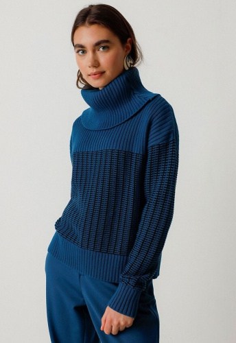 Strickpullover "Rebeka" - ocean blue