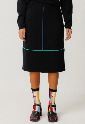 Strick-Rock "Alda" - schwarz