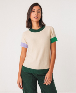 Strick-Top "Arhan" - cream