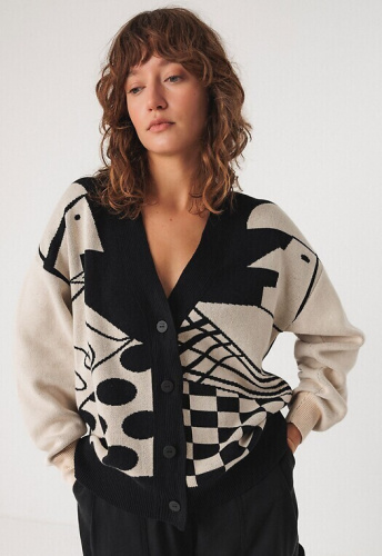 Knit Cardigan "Batirtze" - black