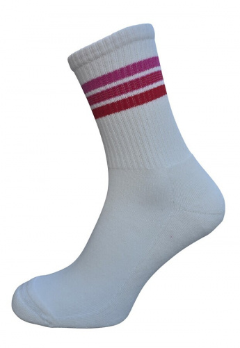 Socke "Cotton Spilaer" - white/hibiscus