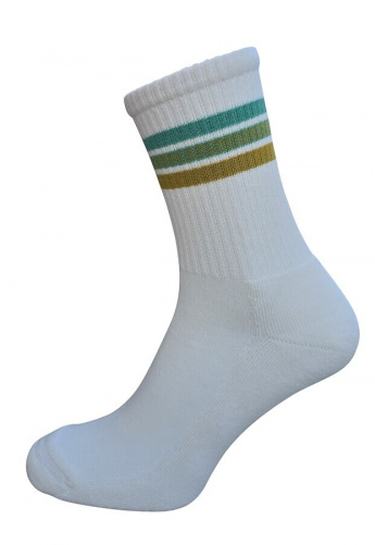 Socke "Cotton Spilaer" - white/turquoise