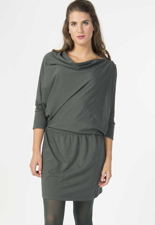 Skunkfunk - SKFK  Dress Malmia - grey green | fairtragen